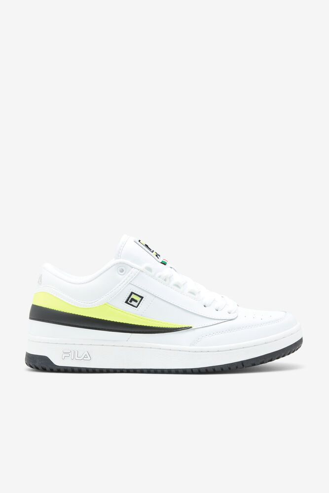 Fila Sneakers T-1 Mid Mens White - India BUZ-629185